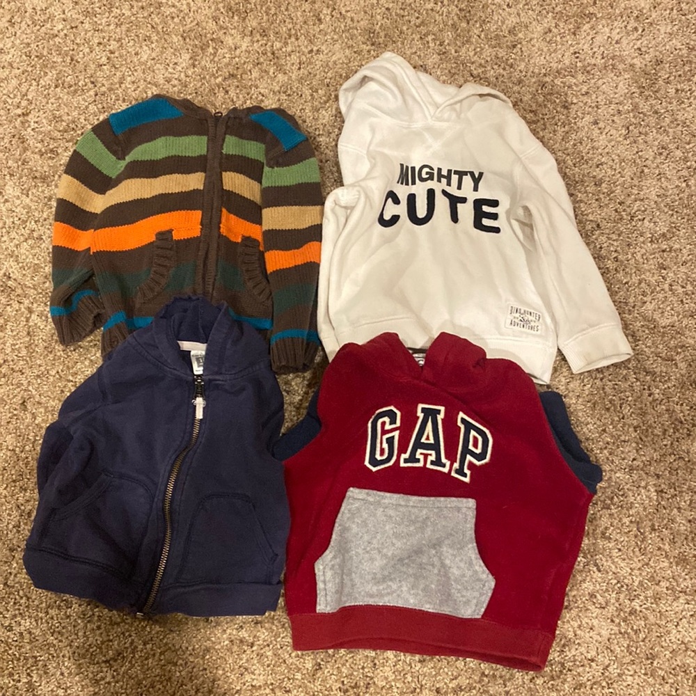 4 12-18 month sweatshirts